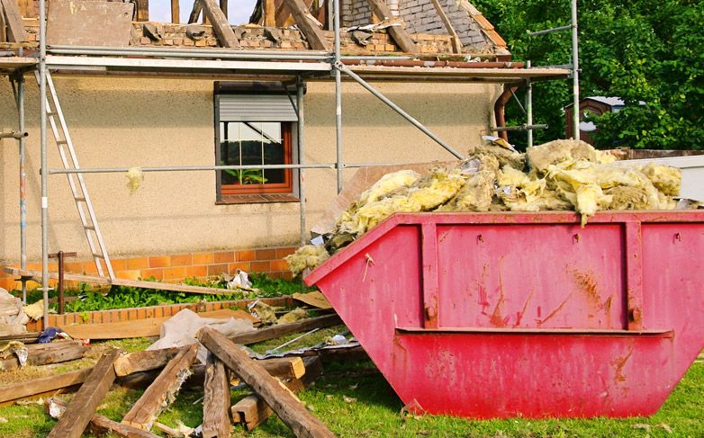 Containerdienst der Firma Sahr Erdbau